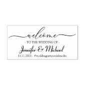 Begrüßungsfeier Einfache Unterschrift Permastempel (Design)