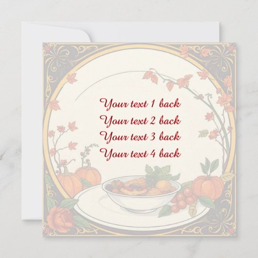 Begrüßungsfeier Einladung (Rückseite)