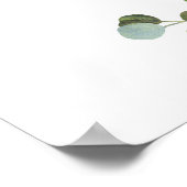 Begrüßungsfeier, Eukalyptus-Grüne Poster (Ecke)