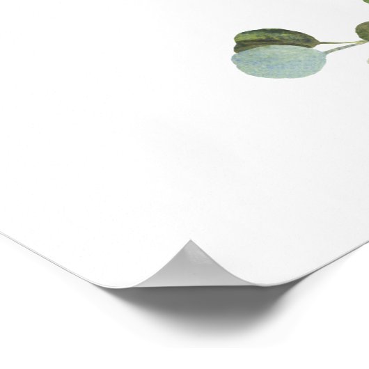 Begrüßungsfeier, Eukalyptus-Grüne Poster (Ecke)