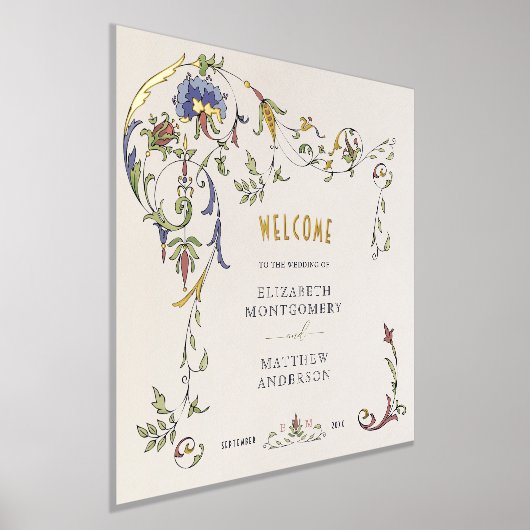 Begrüßungsfeier mit Viktorianischem Ornament Foliendrucke (Ablage )