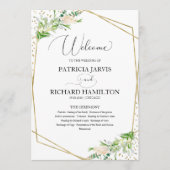 Begrüßungsfeier Programm Elegante Landschaft (Vorderseite)