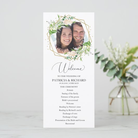 Begrüßungsfeier Programm Grüne 4x9 (Stehend Vorderseite)