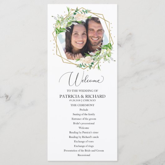 Begrüßungsfeier Programm Grüne 4x9 (Vorderseite)