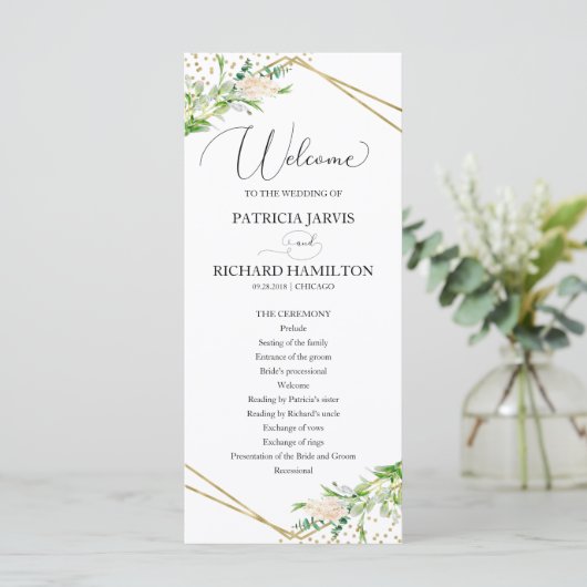 Begrüßungsfeier Programm Grüne 4x9 (Stehend Vorderseite)