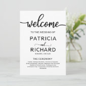 Begrüßungsfeier Programm Kalligrafie (Stehend Vorderseite)