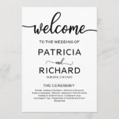 Begrüßungsfeier Programm Kalligrafie (Vorderseite)