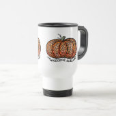 Begrüßungsfiligraner Kürbis Reisebecher (VorderseiteRechts)