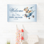 Begrüßungsflugzeug für Niedliches Baby-Bear-Pilot Banner (Insitu)