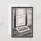 Begrüßungsfotos der Zuhause-Türmatte Einladung (Vorderseite)