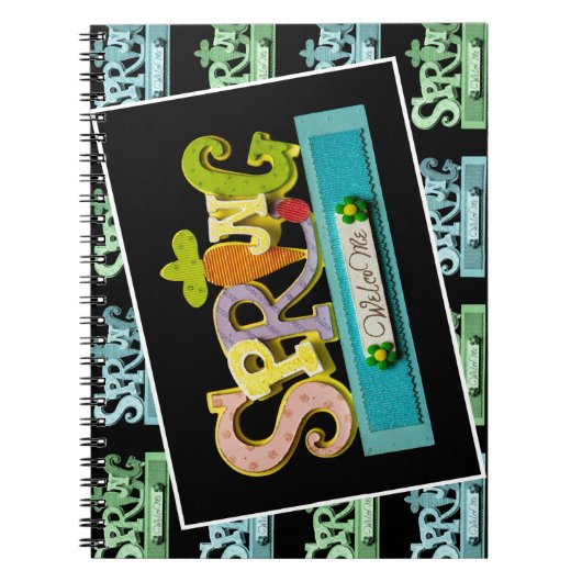 Begrüßungsfrühling Notizblock (Vorderseite)