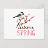 Begrüßungsfrühling Postkarte (Vorderseite)