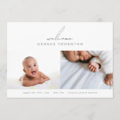 Begrüßungsgeburt des Fotos Ankündigung (Vorderseite)