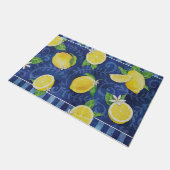 Begrüßungsgelber Zitronenmatte, Niedlicher Zitrone Fußmatte (Schrägansicht)