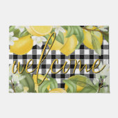 Begrüßungsgelber Zitronenmatte, Niedlicher Zitrone Fußmatte (Vorderseite)