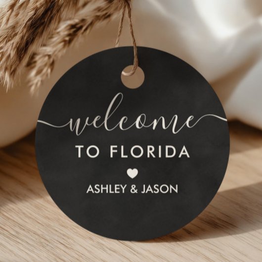 Begrüßungsgeschenk-Tag, Begrüßungsbeutel, Halbpens Geschenkanhänger