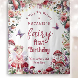 Begrüßungsgrinsen für die erste Geburtstagsfeier v Wandteppich