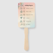 Begrüßungshandfan Fächer (Rückseite)