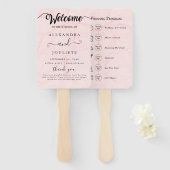 Begrüßungshandfan Fächer (Vorne und Hinten)