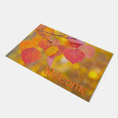 Begrüßungsherbst Fußmatte (Schrägansicht)