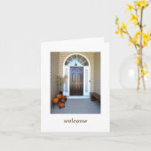 Begrüßungsherbst Karte (Gelbe Blume)