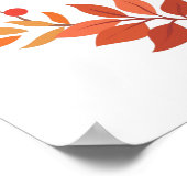 Begrüßungsherbst Poster (Ecke)