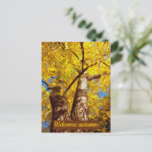 Begrüßungsherbst Postkarte (Stehend Vorderseite)