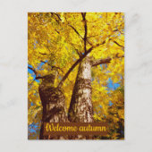 Begrüßungsherbst Postkarte (Vorderseite)