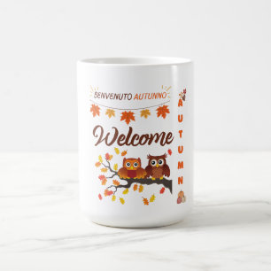 Begrüßungsherbst - zweisprachige Tasse