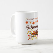 Begrüßungsherbst - zweisprachige Tasse (Vorderseite Links)