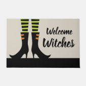 Begrüßungshexen Halloween Fußmatte (Vorderseite)