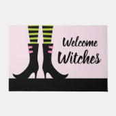 Begrüßungshexen Halloween Fußmatte (Vorderseite)