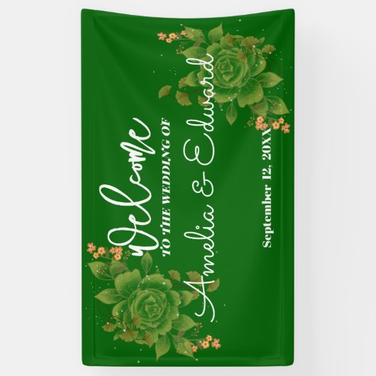 Begrüßungshochzeit Banner (Vertikal)