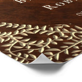 Begrüßungshochzeit Poster (Ecke)