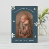 Begrüßungsjubiläum für Fotos Feiertagskarte (Stehend Vorderseite)