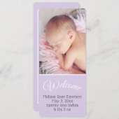 Begrüßungsjung/Begrüßung des Fotos/Babys (Vorne/Hinten)