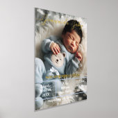 BegrüßungsjungBaby | Benutzerdefiniertes Foto Neug Foliendrucke (Ablage )