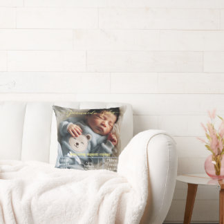 BegrüßungsjungBaby | Benutzerdefiniertes Foto Neug Kissen