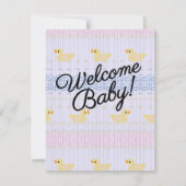 BegrüßungsjungBaby Einladung (Vorderseite)