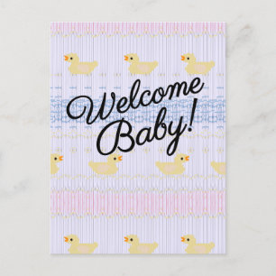 BegrüßungsjungBaby Einladungspostkarte