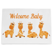 BegrüßungsjungBaby Große Geschenktüte (Vorderseite)