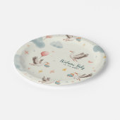 BegrüßungsjungBaby Pappteller (Schrägansicht)