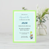 Begrüßungsjunge Einladung (Stehend Vorderseite)