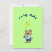 Begrüßungsjunge Einladung (Rückseite)