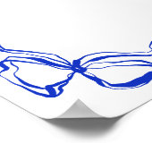 Begrüßungskalender des Blue Wedding Poster (Ecke)