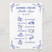 Begrüßungskalender des Blue Wedding Programm (Vorderseite)