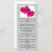 Begrüßungskarte (Vorne/Hinten)