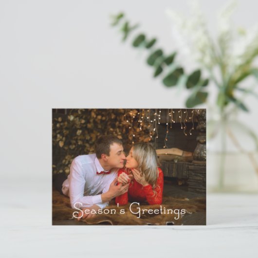 Begrüßungskarte der Saison Postkarte (Stehend Vorderseite)