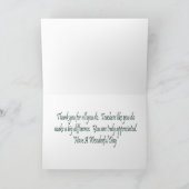 Begrüßungskarte des Lehrers Karte (Innenseite)