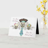 Begrüßungskarte des Piraten-Vaters Karte (Gelbe Blume)